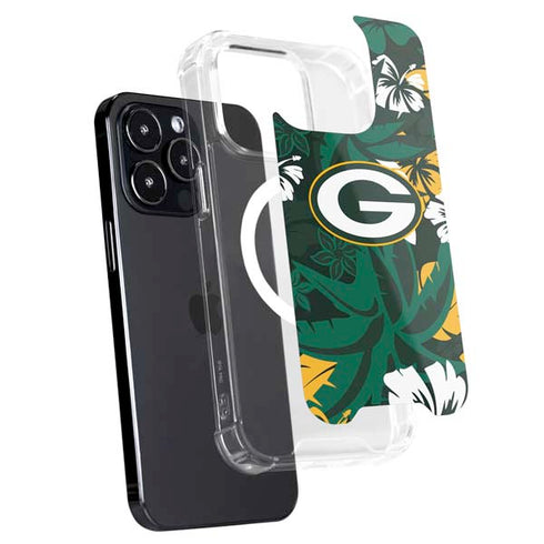 NFL Green Bay Packers Tropical Print iPhone 16 Pro MagSafe Case